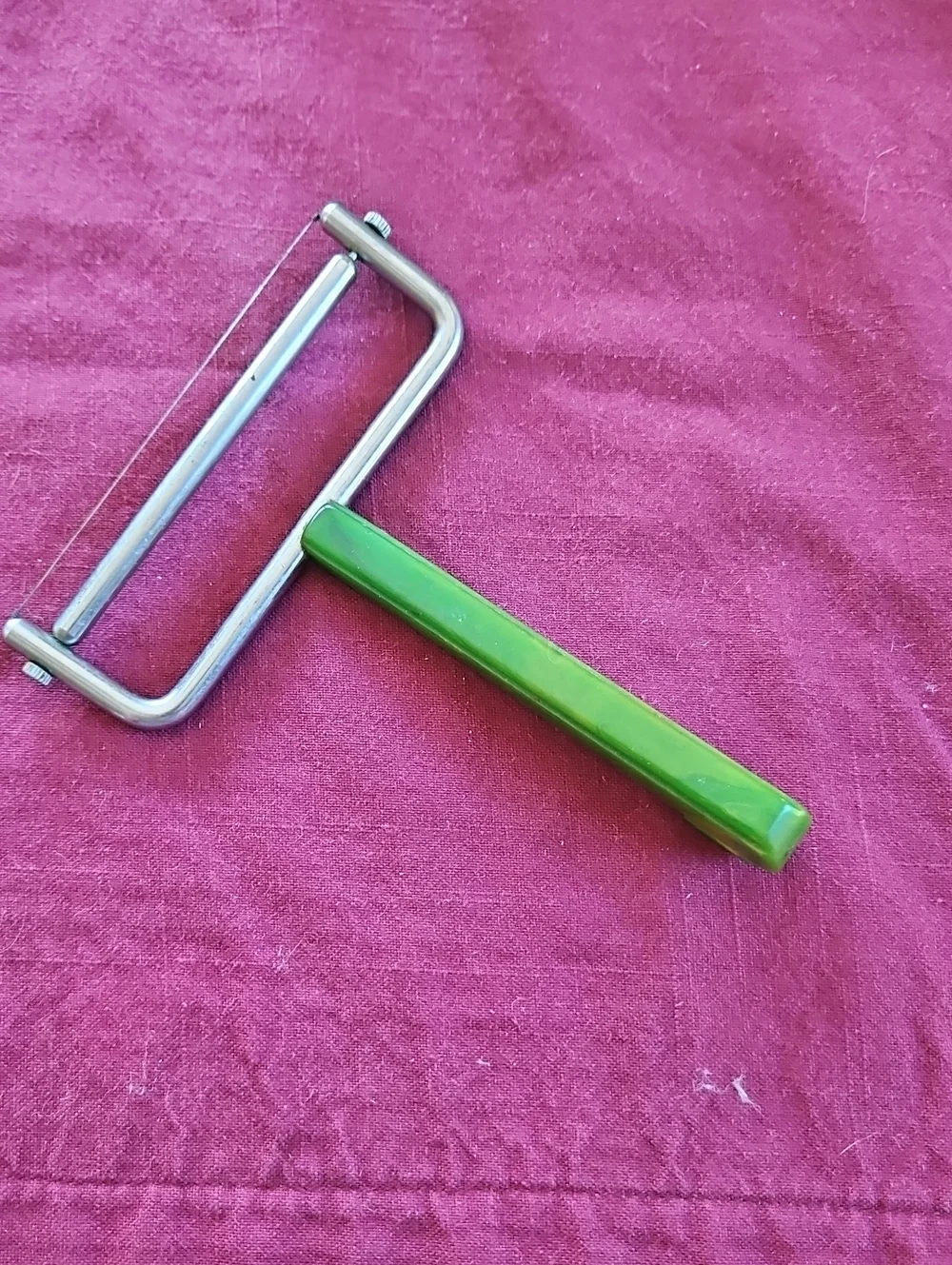 Vintage wire cheese slicer